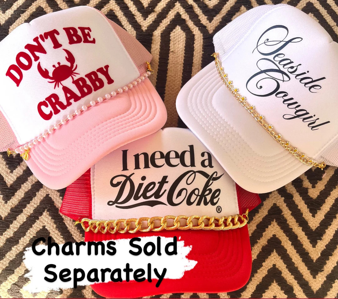 HappyStack Shop Summer Trucker hat, MollyAnn and HappyStack trucker hats, Seaside Cowgirl Trucker... | Etsy (US)