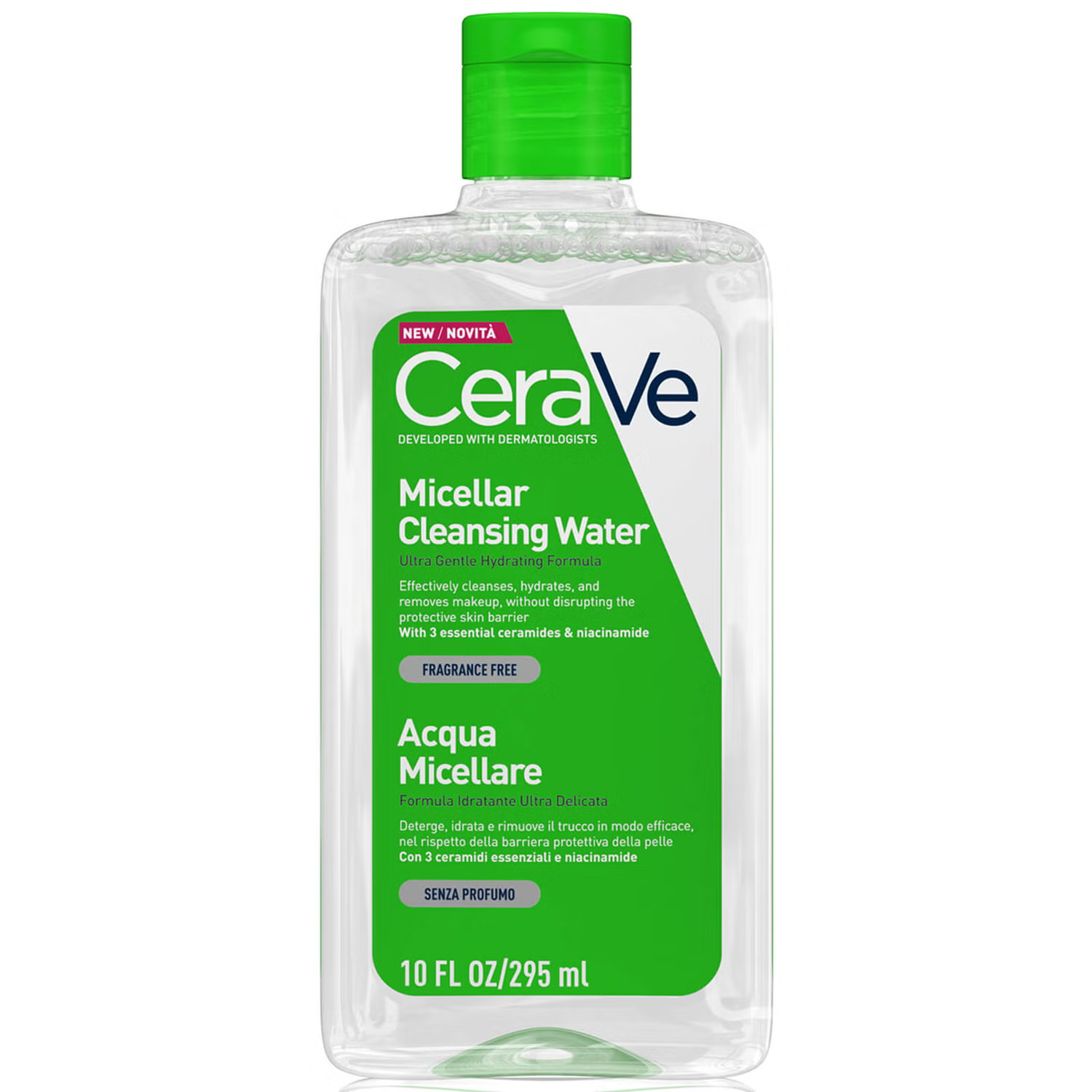 CeraVe Micellar Cleansing Water with Niacinamide & Ceramides for All Skin Types 295ml | LOOKFANTASTIC IE