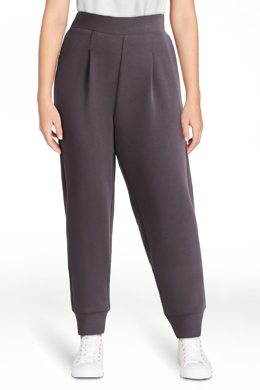 Avia Women's Scuba Knit Pleat Joggers with Pockets, Size XS-4X | Walmart (US)