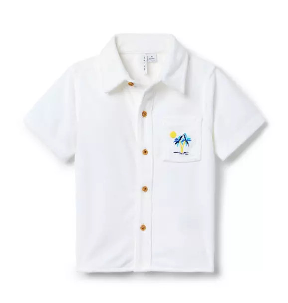 Terry Embroidered Palm Shirt | Janie and Jack