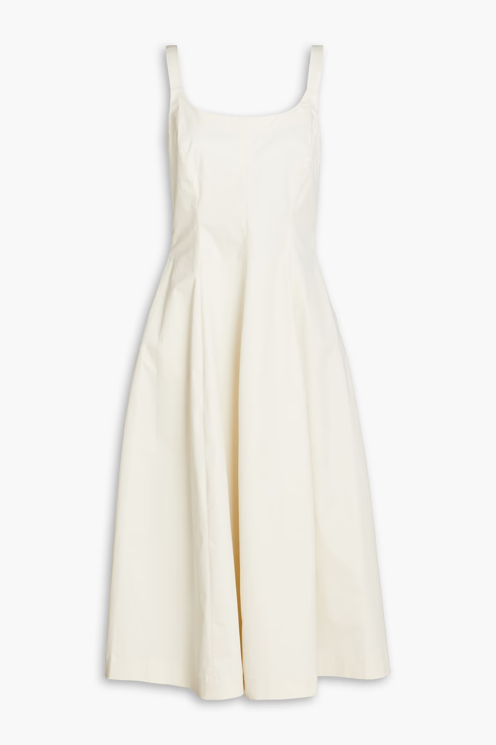 Cotton-blend twill midi dress | The Outnet (US and CA)
