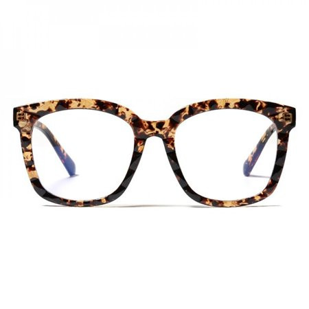 Fashion Korean Style Comfortable Street Shooting Wave Pattern Square Anti-Blue Light Glasses | Walmart (US)