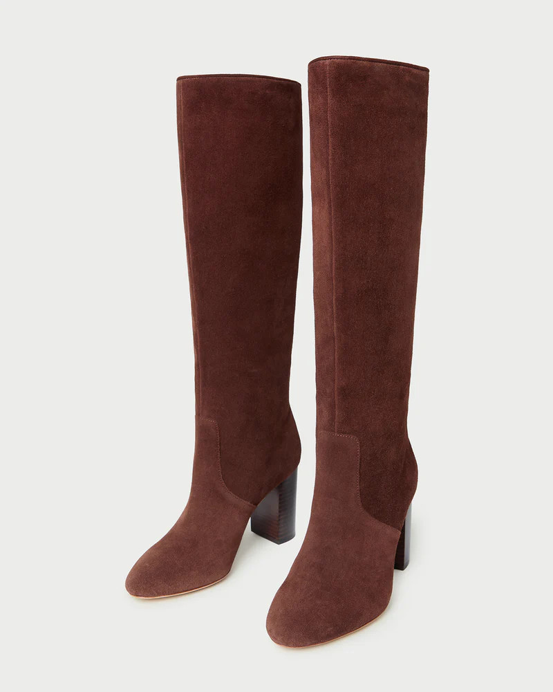 Goldy Espresso Suede Tall Boot | Loeffler Randall