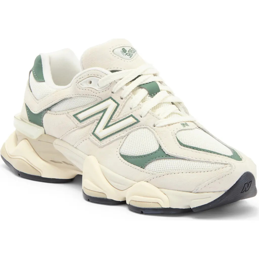 New Balance Gender Inclusive 9060 Sneaker in Linen/Dark Juniper at Nordstrom, Size 11.5 Women's | Nordstrom