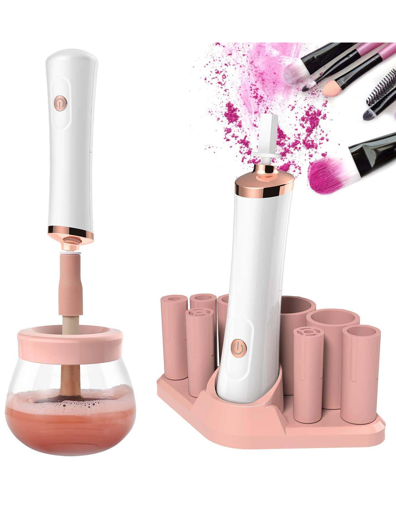 (Batteries Not Included)Makeup Brush Cleaner Dryer Super-Fast Electric Brush Cleaner Machine Auto... | SHEIN