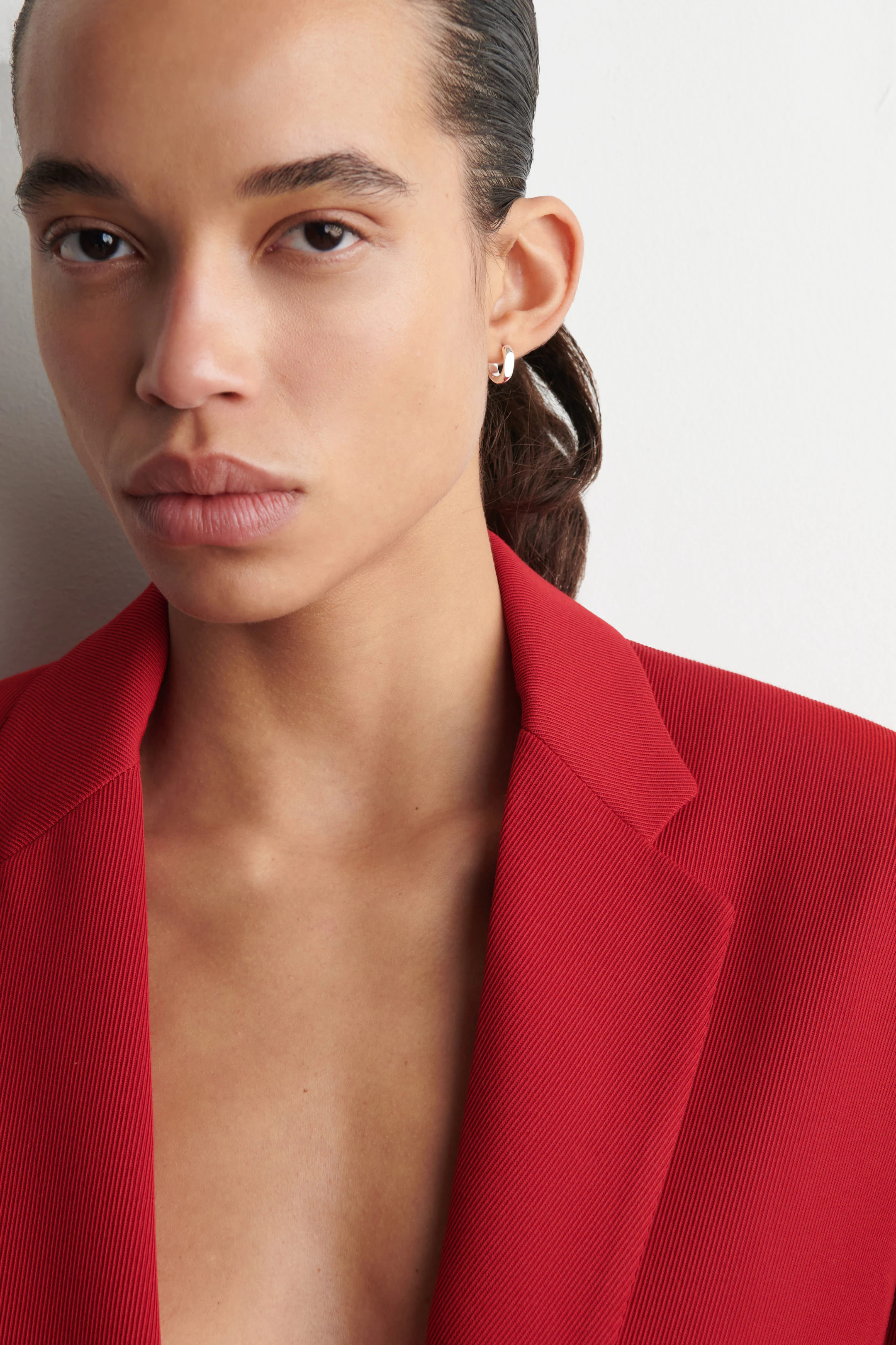 SINGLE-BREASTED WOOL-BLEND BLAZER - RED | COS US | COS (US)
