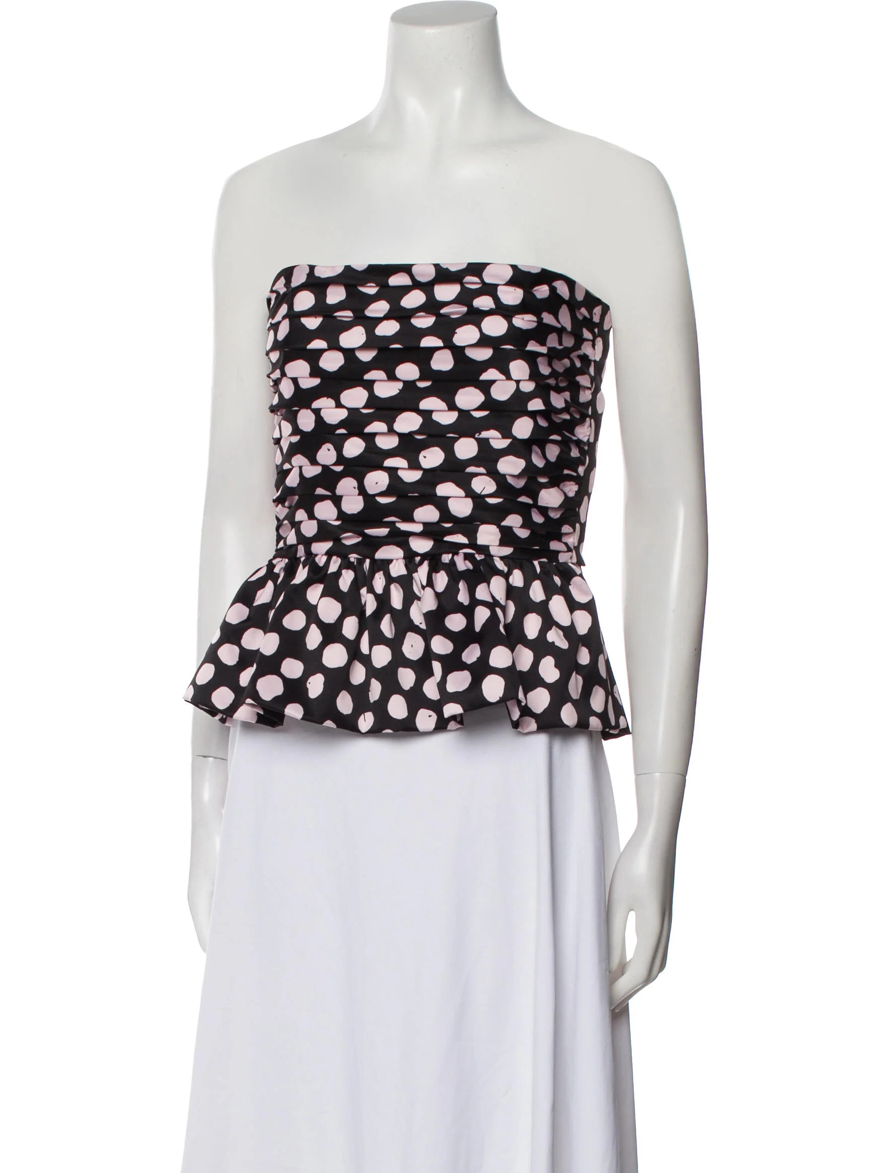 Printed Strapless Crop Top | The RealReal