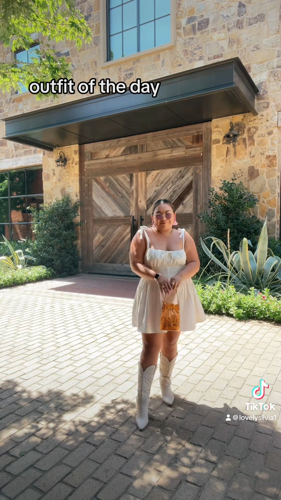 Todays ootd for the stockyards 🤍🩷🧡

white dress, white cowboy boots, orange purse, pink sunglasses, white mini dress,
Corset dress, pink earrings, country concert, Nashville outfit 

#LTKstyletip #LTKSeasonal #LTKFind