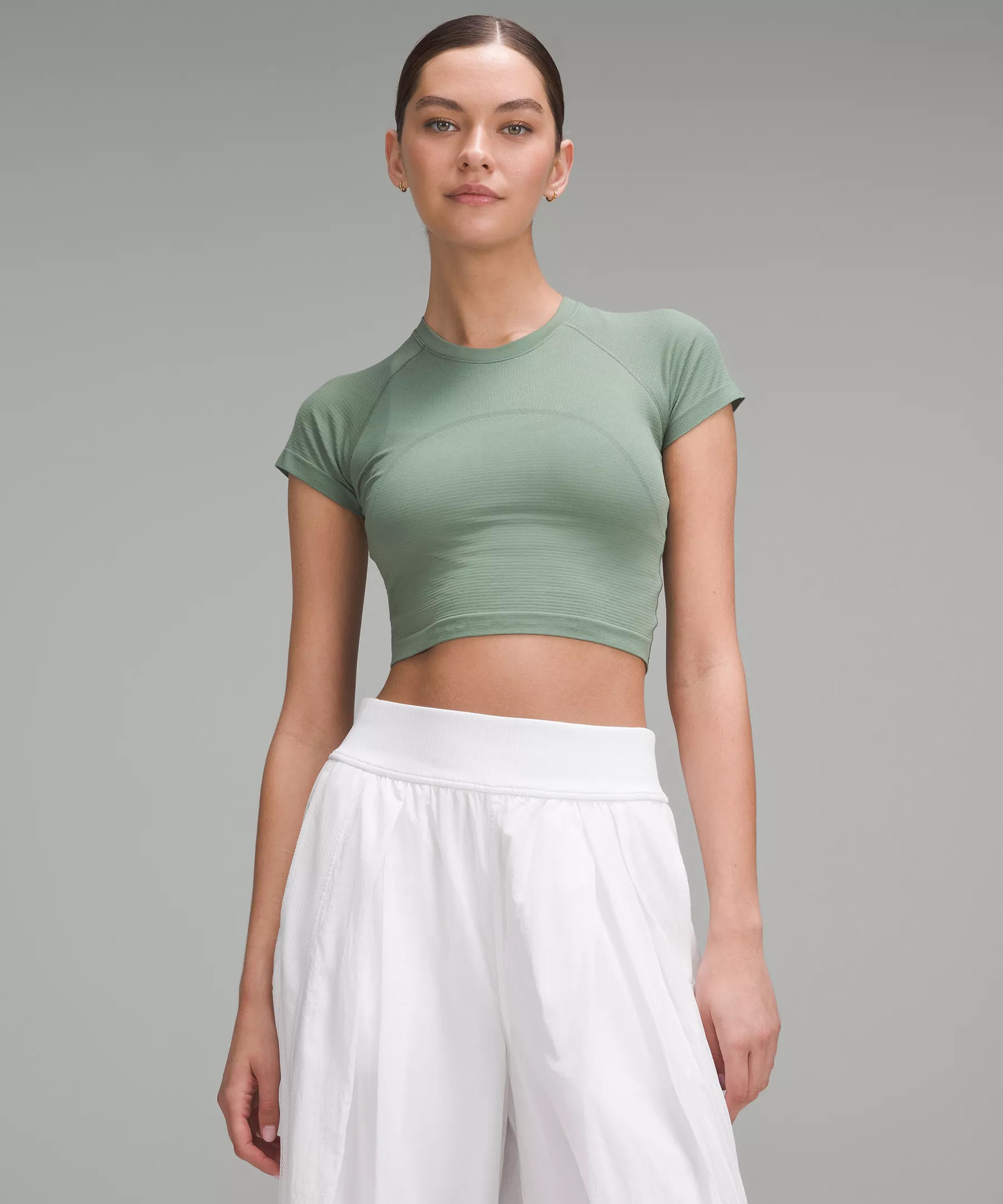 Swiftly Tech Cropped Short-Sleeve Shirt 2.0 | Lululemon (US)