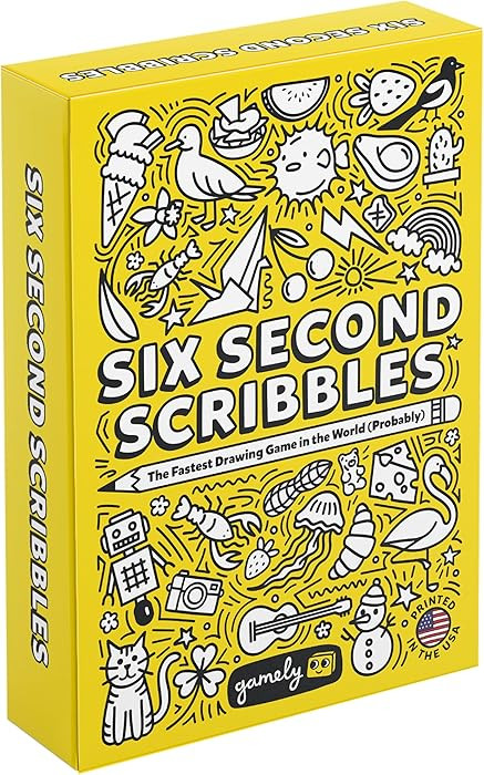 Six Second Scribbles: The frantically Fast and fantastically Fun Drawing Game | A Family Friendly... | Amazon (US)