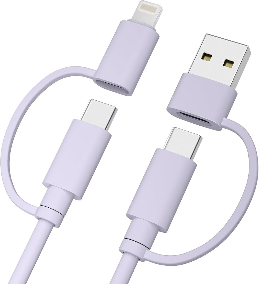 Elebase for iPhone 17 USB C Charger Cable,Multi 4 in 1 Charging Cord 6.6FT,60W Fast Charging USBC... | Amazon (US)