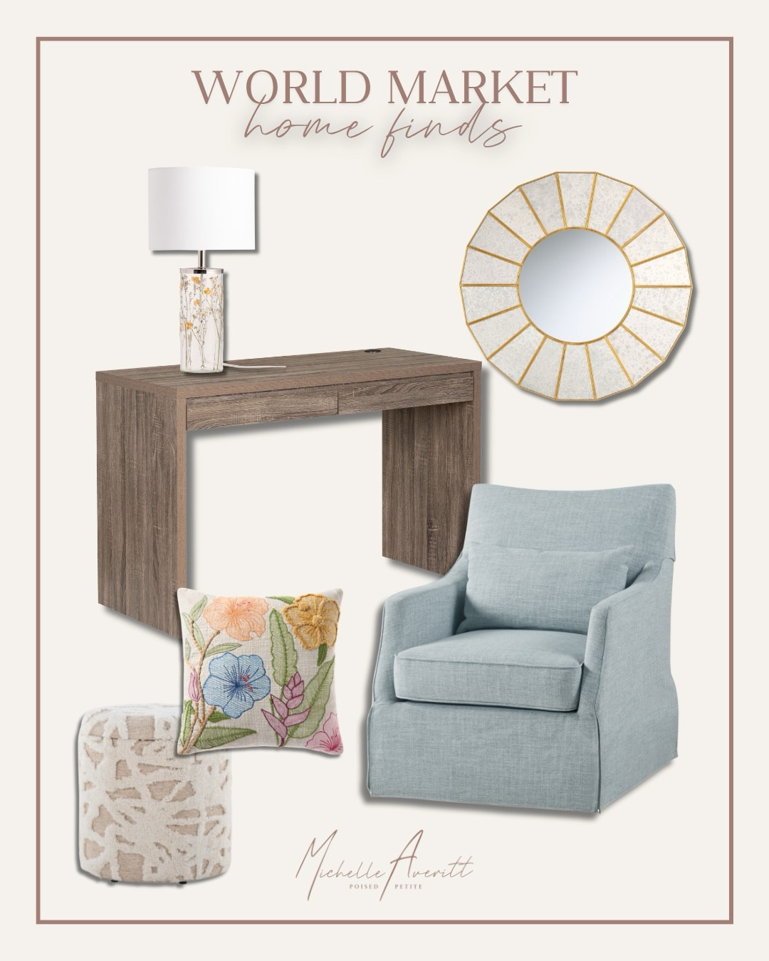 World Market finds perfect for a living room refresh! These adds will make your home feel chic and cozy. 

Neutral decor with a touch of gold or florals are the perfect nod to the spring season!

Affordable home finds, spring decor, neutral style

#LTKdayinmylife #LTKSeasonal #LTKHome