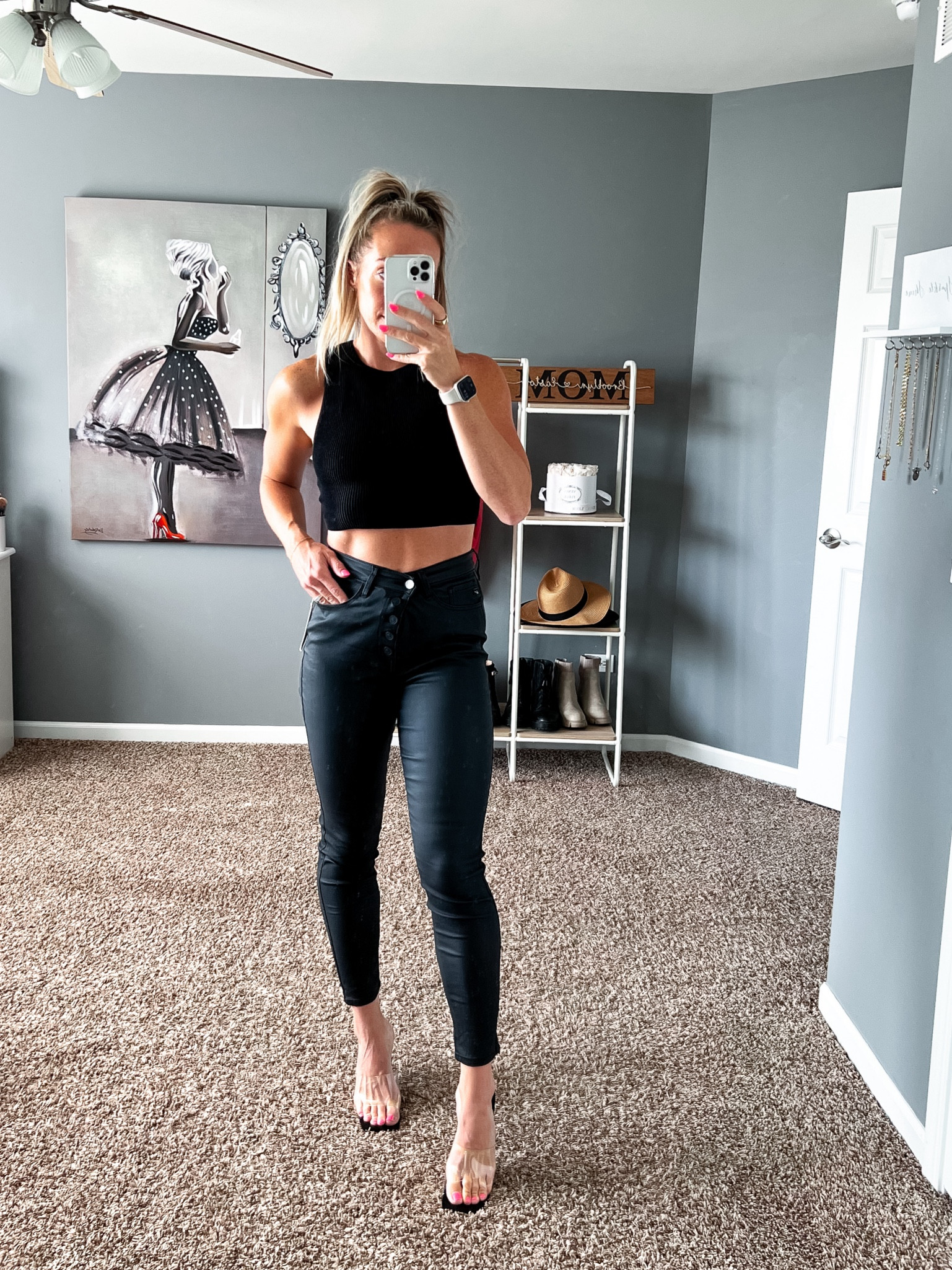 The cutest date night outfit! Girls night outfit, fall outfit idea, fall wardrobe, leather pants, leather leggings, Vici, aritzia tank, babaton tank, Amazon shoes, clear heels, cute outfit

#LTKFallSale #LTKFindsUnder50 #LTKxVICI