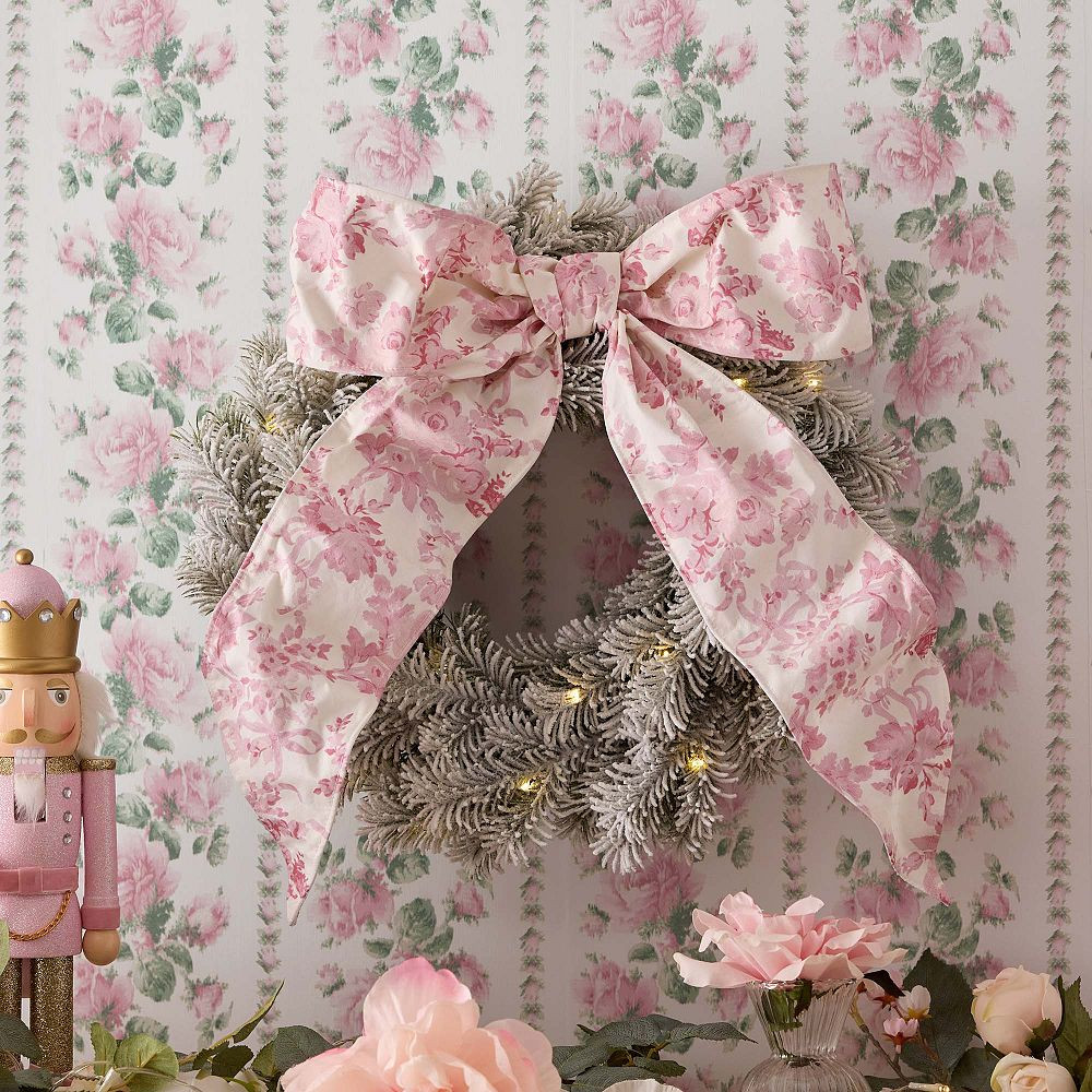 LoveShackFancy Pink Damask Wreath (15") | Pottery Barn Teen