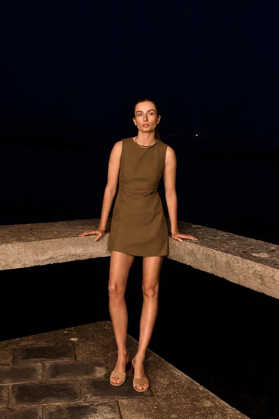 SHORT SLEEVELESS DRESS | Zara US