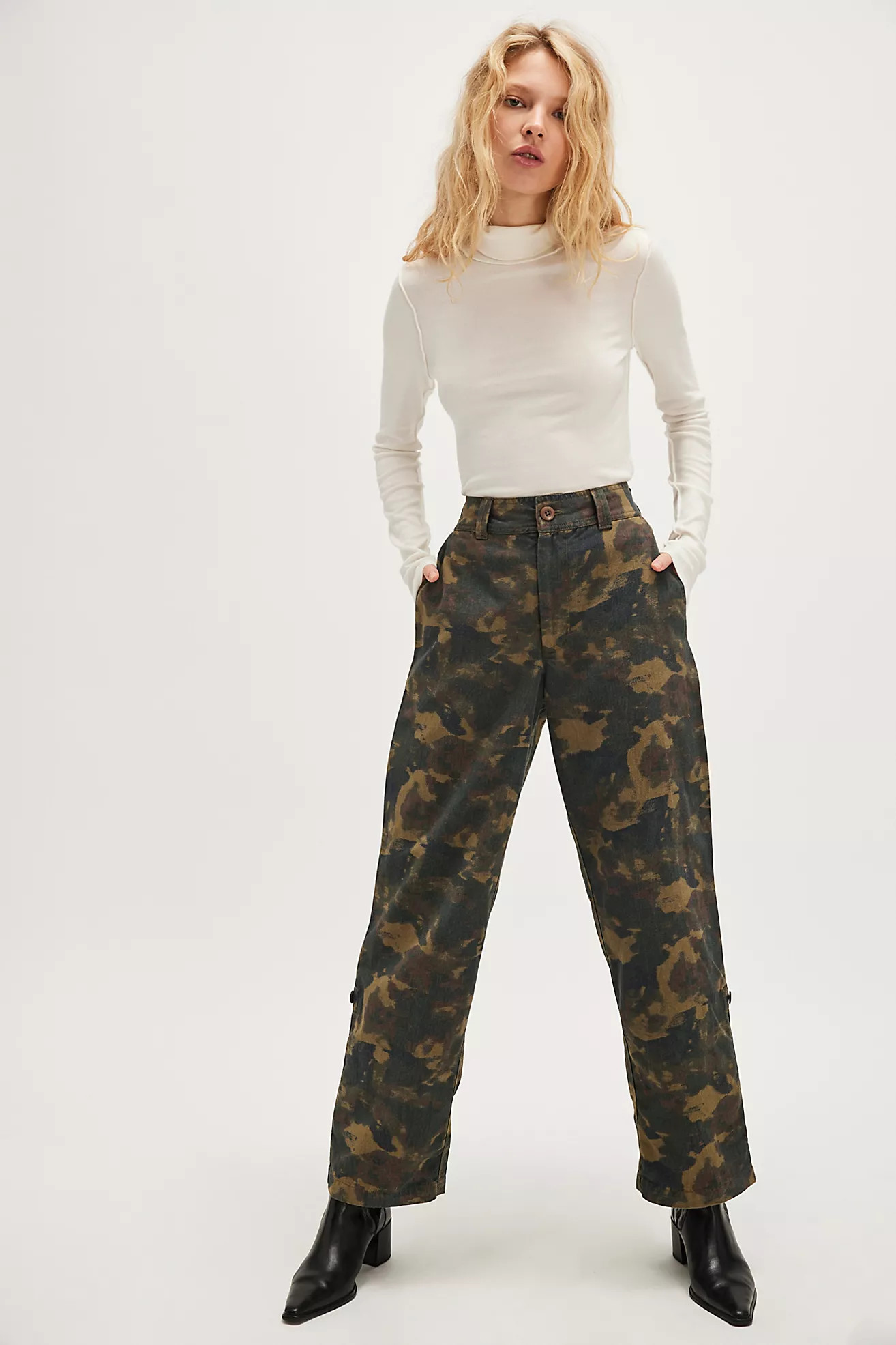Cleo Camo Chino Pants | Free People (Global - UK&FR Excluded)