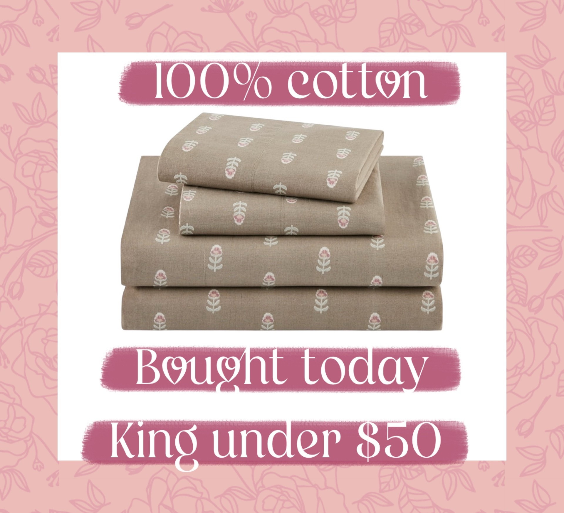 Major home find 🌸 I snagged this Beautiful Signature Floral 4-Piece 100% Cotton Percale Sheet Set by Drew Barrymore today—King size for under $50! The floral fawn print is so timeless and adds the prettiest touch to any bedroom. Made from breathable 100% cotton, these sheets are soft, durable, and perfect for year-round comfort. I love that they’re affordable yet look so high-end!

Available in multiple sizes (Twin, Full, Queen, and King) and colors, making it easy to refresh your bedding without spending a fortune. Such a great Walmart home deal!

✨ 100% cotton percale sheets
🌸 Drew Barrymore Walmart bedding
🛏️ King size sheet set under $50
💗 Affordable bedroom refresh
🏡 Walmart home finds 2025
🌿 Breathable cotton sheets


#LTKFindsUnder50 #LTKHome #LTKFindsUnder100