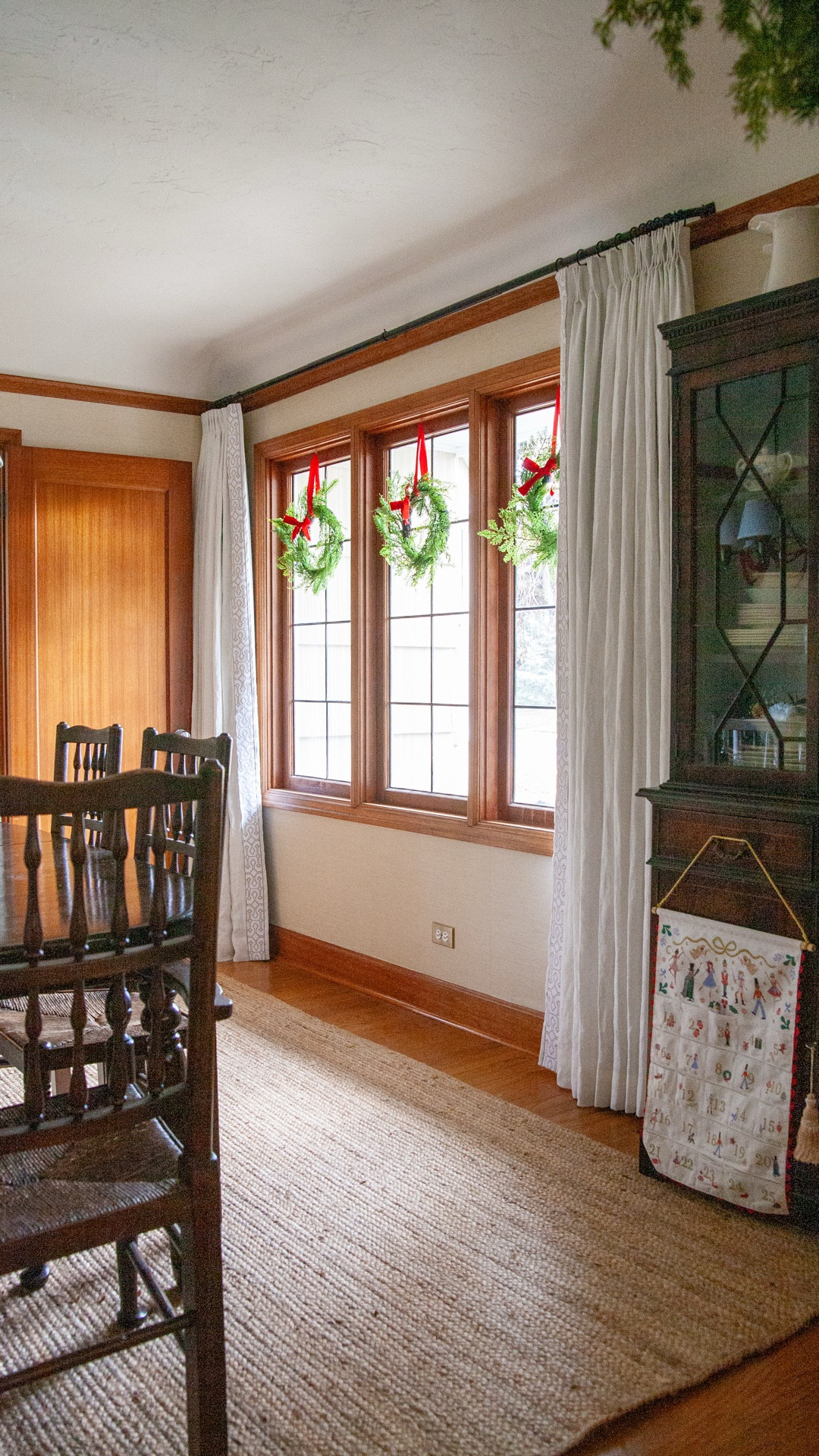 For literally years I kept the vacuum in front of this window, which meant I had to work the curtains around it every night when I close them, and move it for photos, and sometimes we tripped on it! In preparation for Christmas I did some toy storage shuffling, and since Lucy didn’t play with the actual play kitchen part anymore, just the food, I made room in the sideboard dresser (fabulous kid/craft storage) and tucked the vacuum in the corner. Don’t know why it took me that long to figure that out. What’s your duh home solution it took you too long to figure out? 🤪
P.S. Now this vacuum comes in white, which would blend even better… I linked the current version of it, I’ve found it to be better and more affordable than Shark or Roomba!

#LTKSeasonal #LTKmomlife #LTKHome