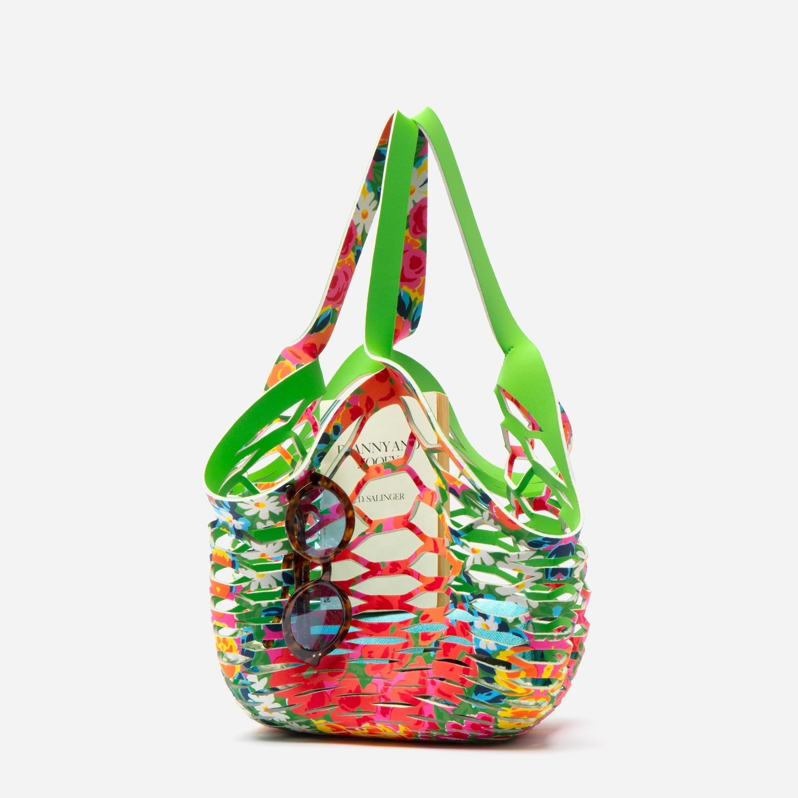Sea Star Beachwear Fisherman Tote Bright Floral | 