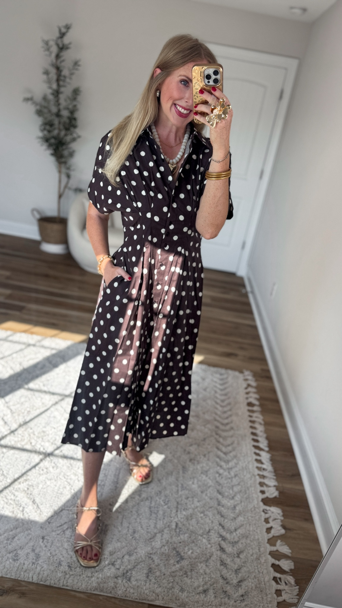Weekend Walmart Wins try-on
Brown & white polka dot midi dress- small

#LTKootd #LTKmomlife