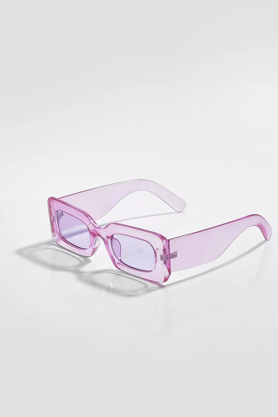 Tinted Clear Crystal Frame Sunglasses | Boohoo.com (US & CA)