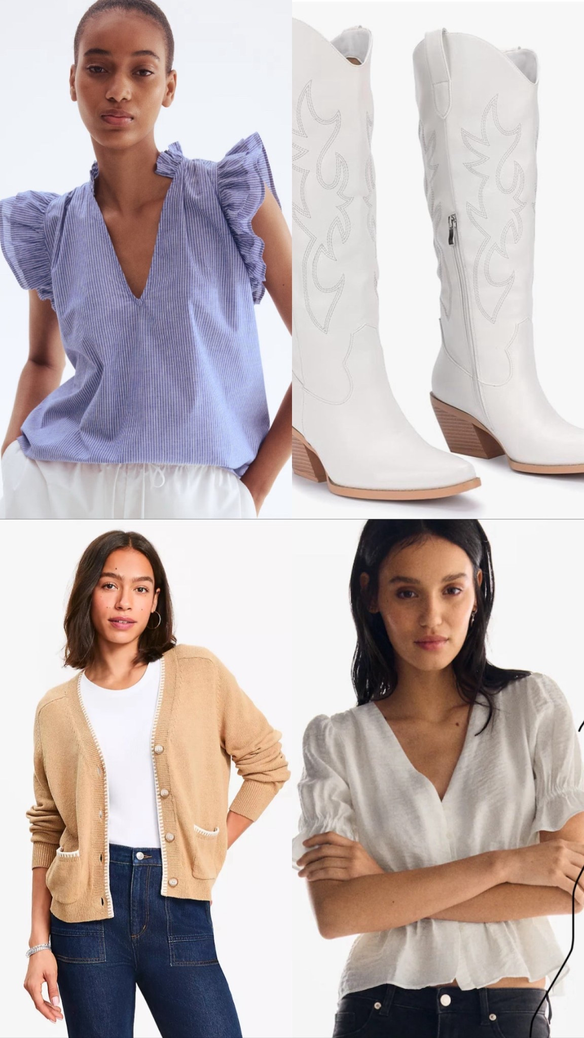 Boots, sweaters and tops! Amazon, Loft and H&M