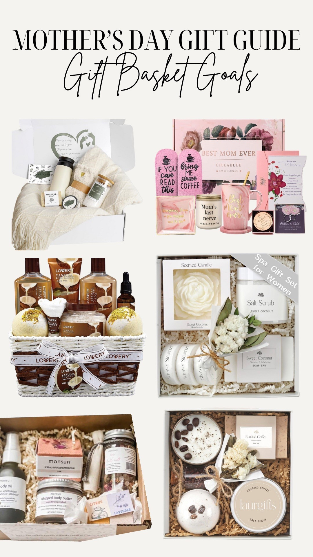 Too tired to curate the perfect Mother’s Day gift?
Same. That’s why I rounded up premade gift baskets that do all the heavy lifting… no ribbon, no running around, no guessing games. Just add to cart, wrap (or don’t), and pretend you planned it weeks ago.

Everything is ready to gift and ready to wow. 

#LTKGiftGuide #LTKFamily #LTKBeauty