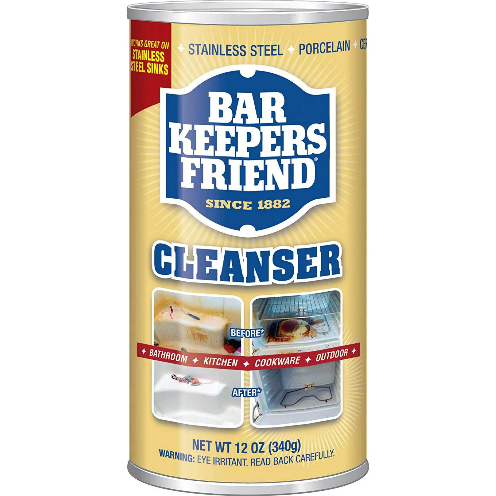 Bar Keepers Friend Powdered Cleanser 12-Ounces 1-Pack - Walmart.com | Walmart (US)