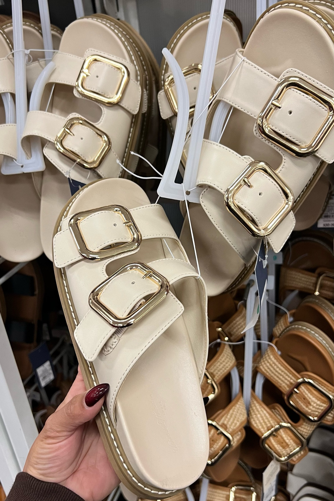 Birkenstock dupe! These are really pretty! I tried them on and they passed the comfy test  

#LTKStyleTip #LTKFindsUnder50 #LTKShoeCrush