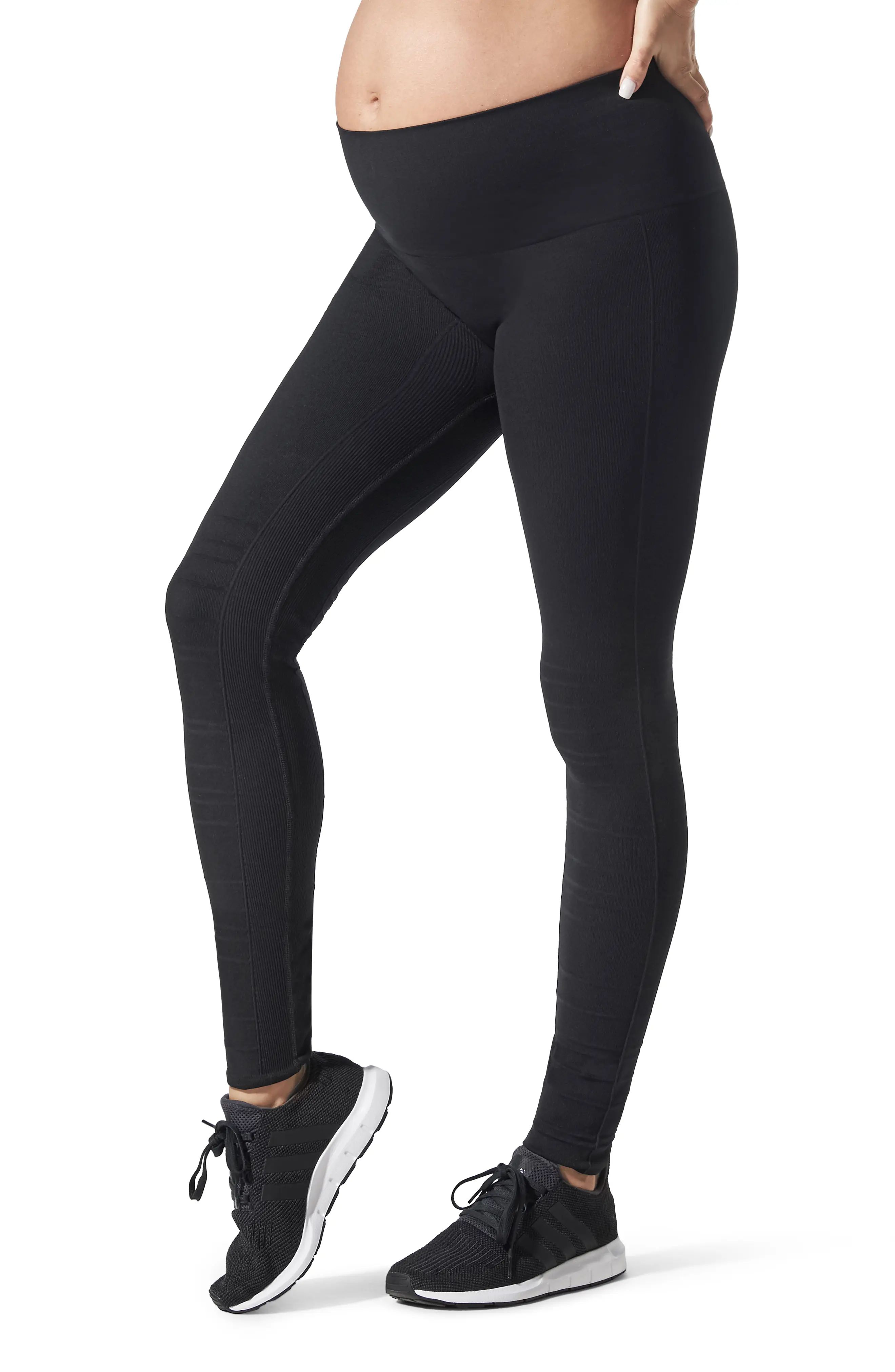 BLANQI SportSupport® Hipster Cuffed Support Maternity/Postpartum Leggings | Nordstrom