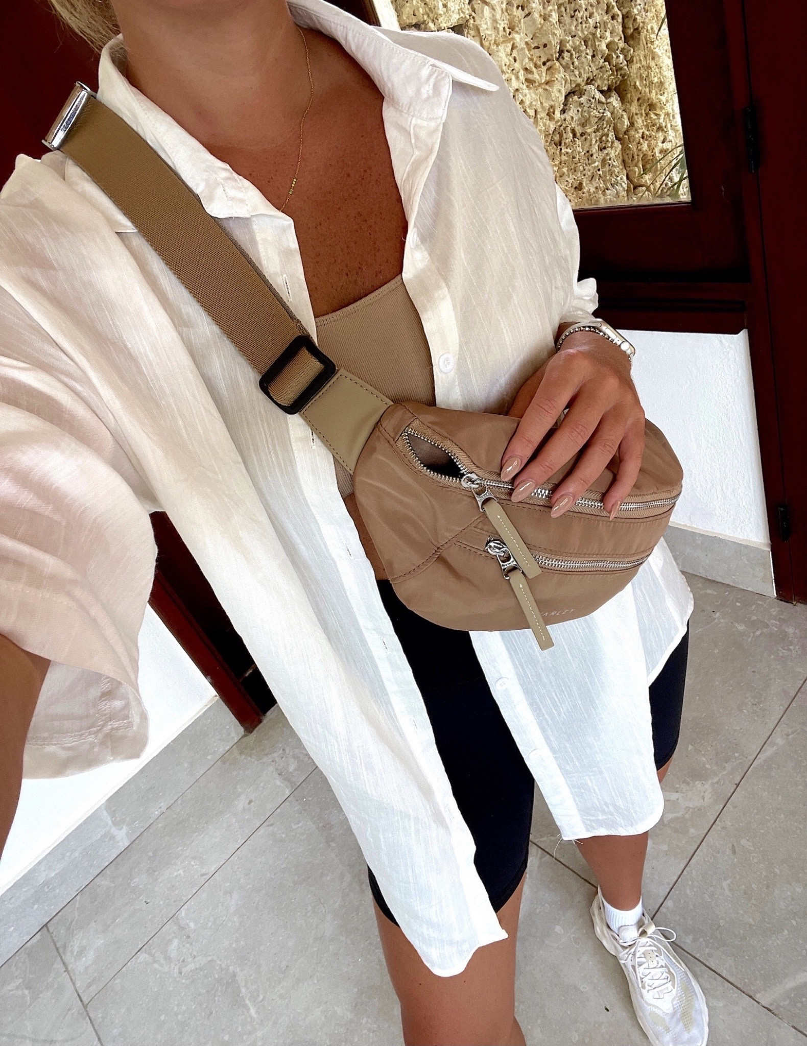 Spring travel look, biker shorts, linen top

Travel look, casual look, comfortable travel look, joggers, biker shorts, belt bag, travel bag, weekender bag

#LTKtravel #LTKFind #LTKunder50