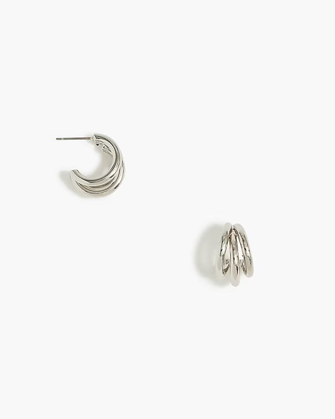 Triple hoop earrings | J.Crew Factory