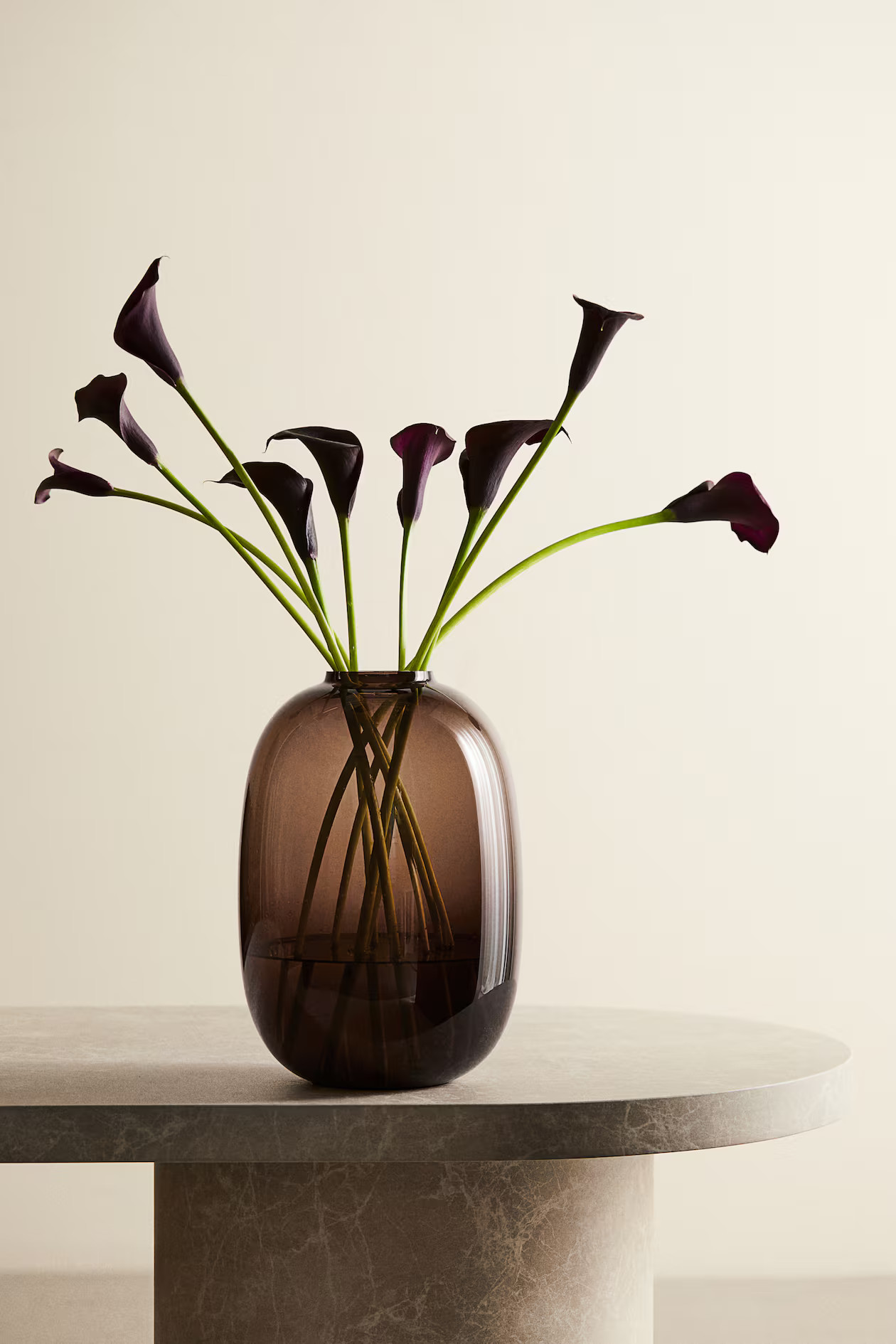 Large glass vase - Dark brown - Home All | H&M GB | H&M (UK, MY, IN, SG, PH, TW, HK)