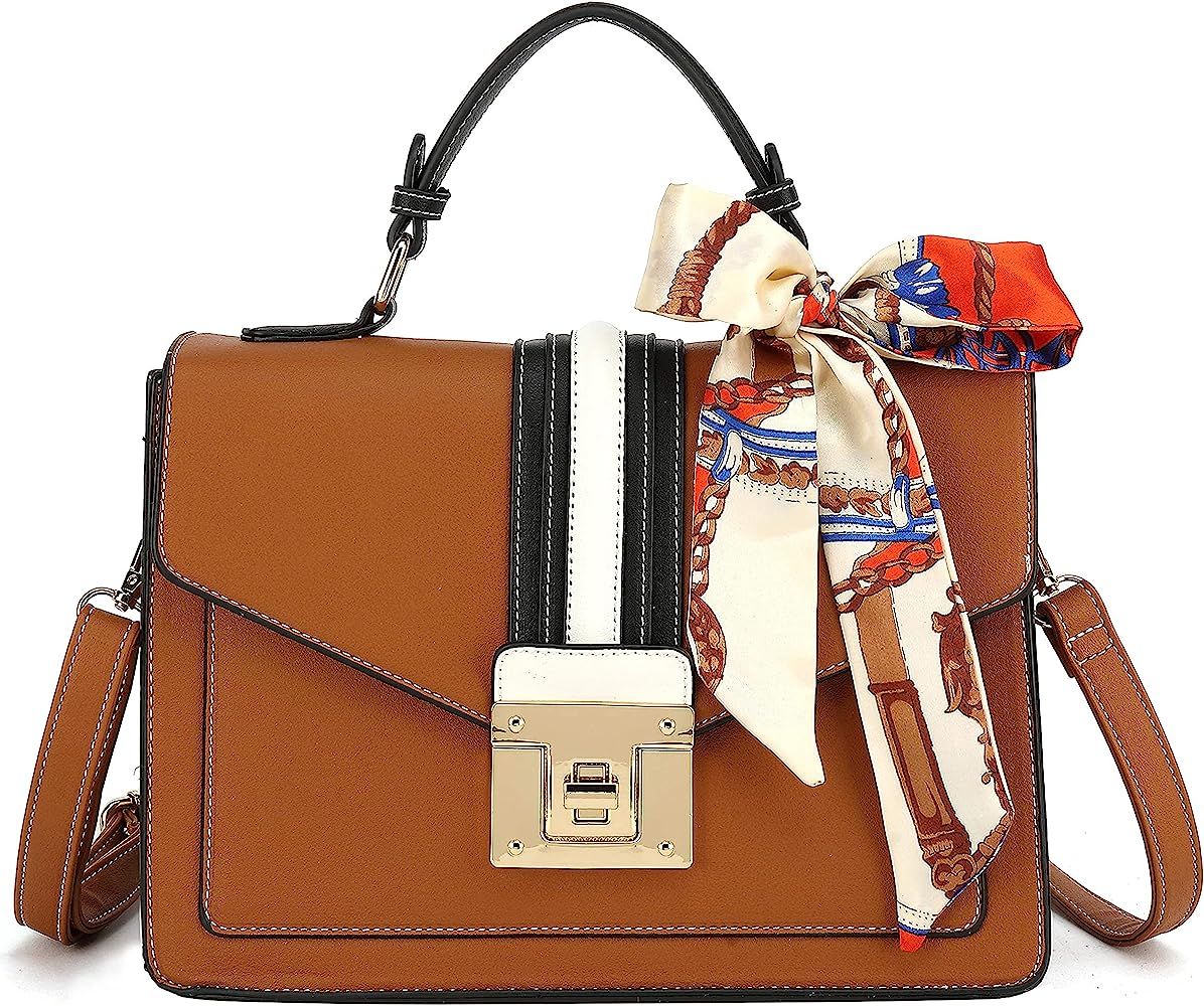 Amazon.com: Scarleton Medium Top Handle Satchel Handbag for Women, Purses for Women, Tote bag for... | Amazon (US)