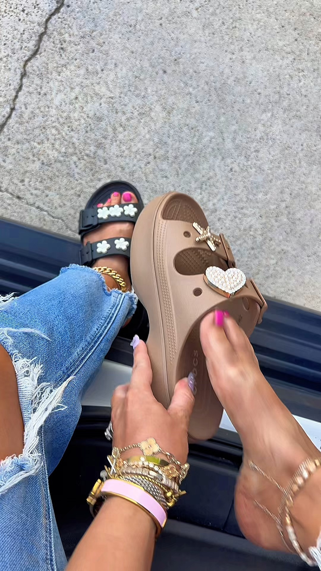Everyone fave sandal now comes in a platform version!! #crocs #crocssandals #crocsplatformsandals #crocssandals #platformsandals #ad 

 #LTKootd #LTKWorkwear #LTKTravel