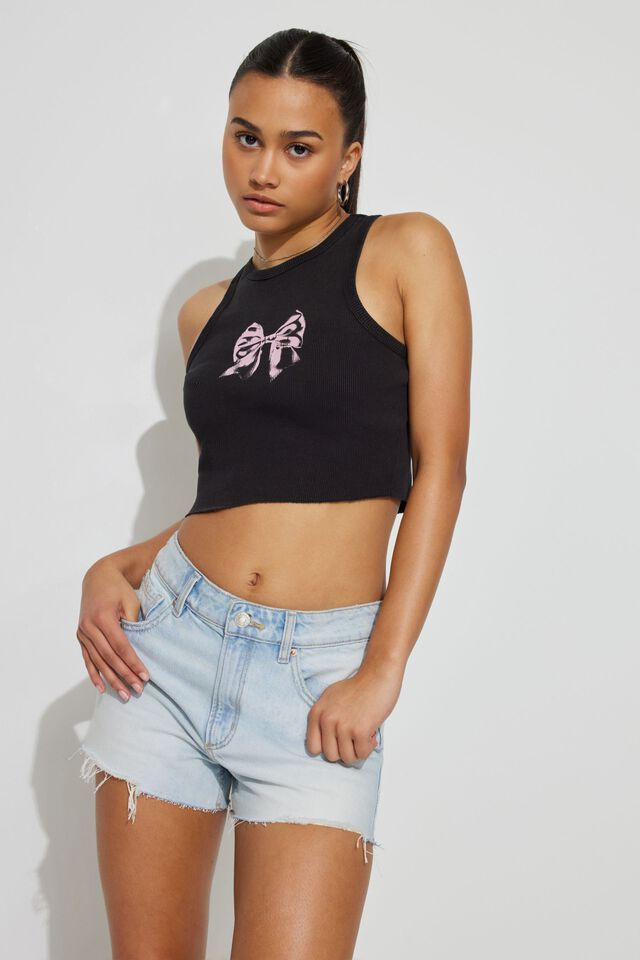 Classic Cut-Off Mom Jean Shorts | Garage Clothing