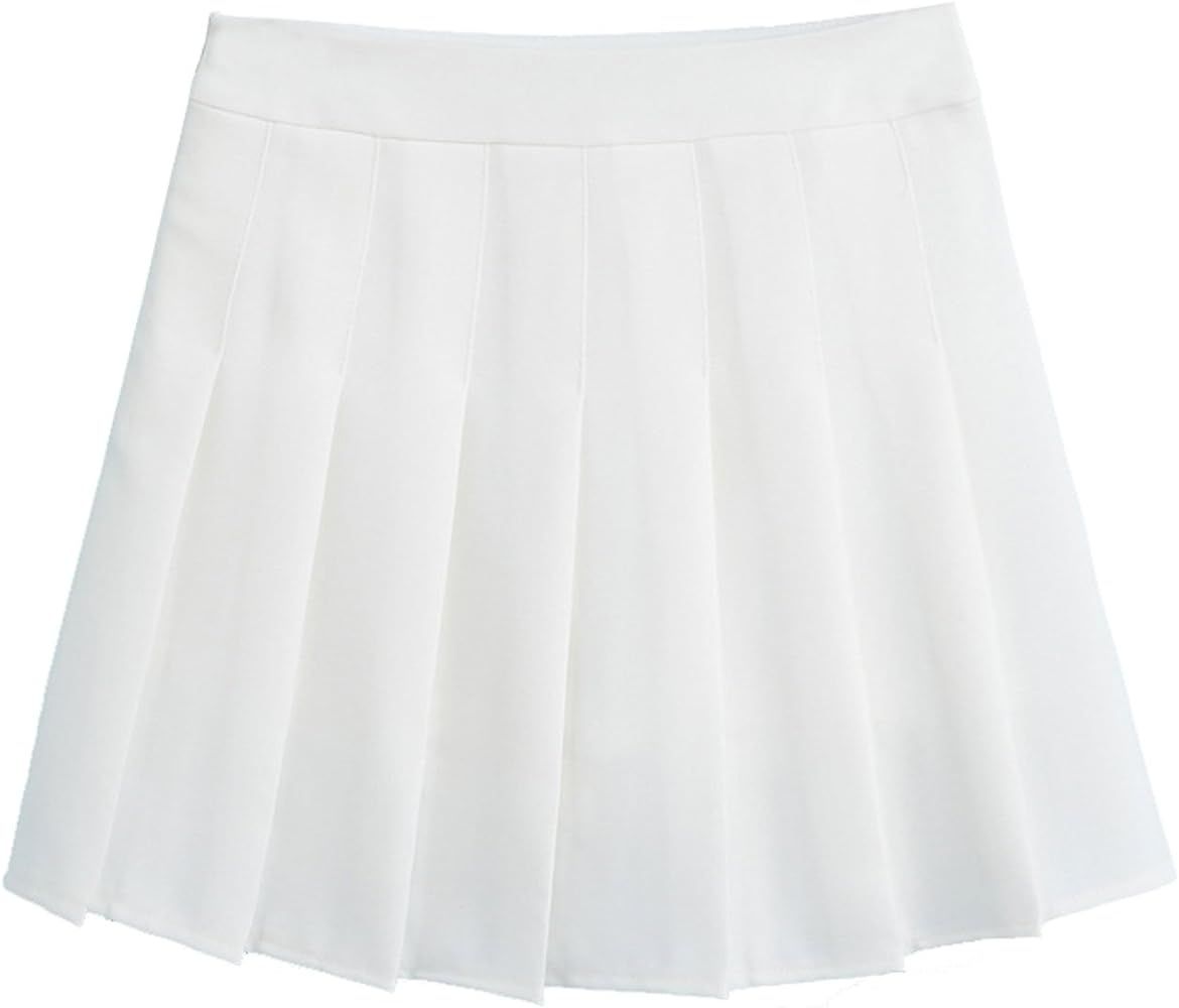 chouyatou Women's Simple High Waist All Around Pleated A-Line Skirt | Amazon (US)