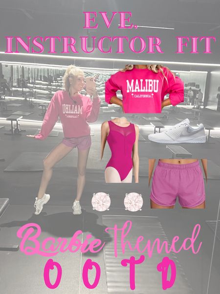Favorite day of the week!! 🩷Wednesday🩷 pulled out my Malibu Barbie themed attire for today! When it got too hot, the sweatshirt came off - but underneath it was still PINK!💕 

OOTD
Barbie Theme
Workout Outfits
Athleisure
Fitness
Lifestyle
Style
Fashion
Beauty 
Pink Set

#LTKStyleTip #LTKActive #LTKFitness