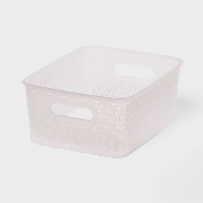 Y-Weave Small Decorative Storage Basket Translucent - Brightroom™ | Target