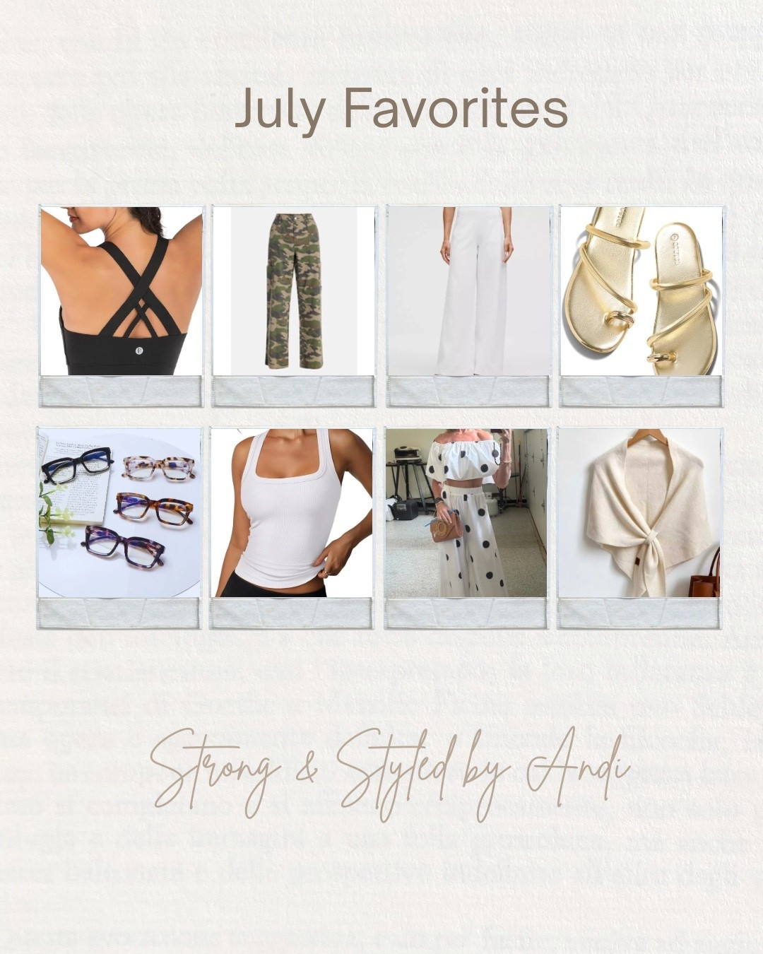 These are the items you’ve been loving the most! ☀️ From workout wear and pants to sandals, reading glasses, and sweaters - all 8 are linked here.

#LTKdayinmylife #LTKgrwm #LTKActive