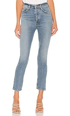 AGOLDE Nico High Rise Slim in Chronicle from Revolve.com | Revolve Clothing (Global)