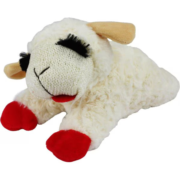 Multipet Lamb Chop Squeaky Plush Dog Toy, Regular | Chewy.com