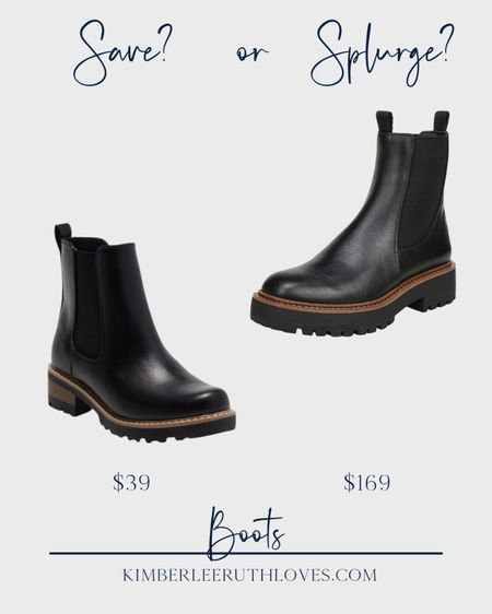 Save vs. splurge: boots!

#looksforless #affordablefashion #casualstyle #designerdupes #winterstyle

#LTKunder50 #LTKstyletip #LTKshoecrush