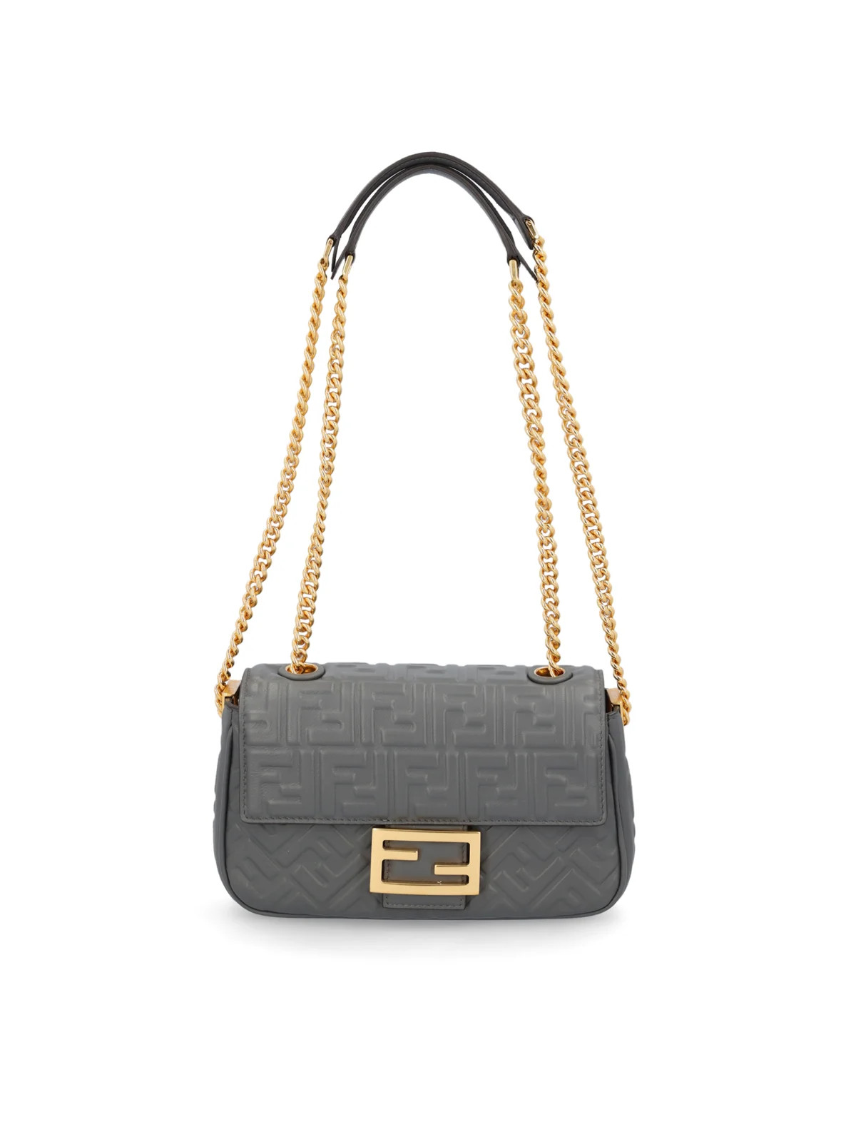 Fendi FF Motif Chained Shoulder Bag | Cettire Global