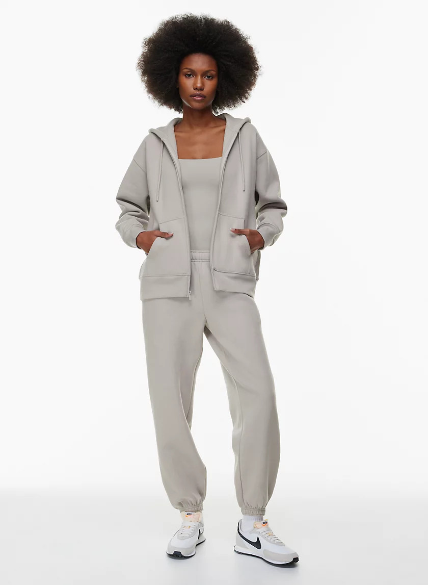 COZY FLEECE BOYFRIEND ZIP HOODIE | Aritzia