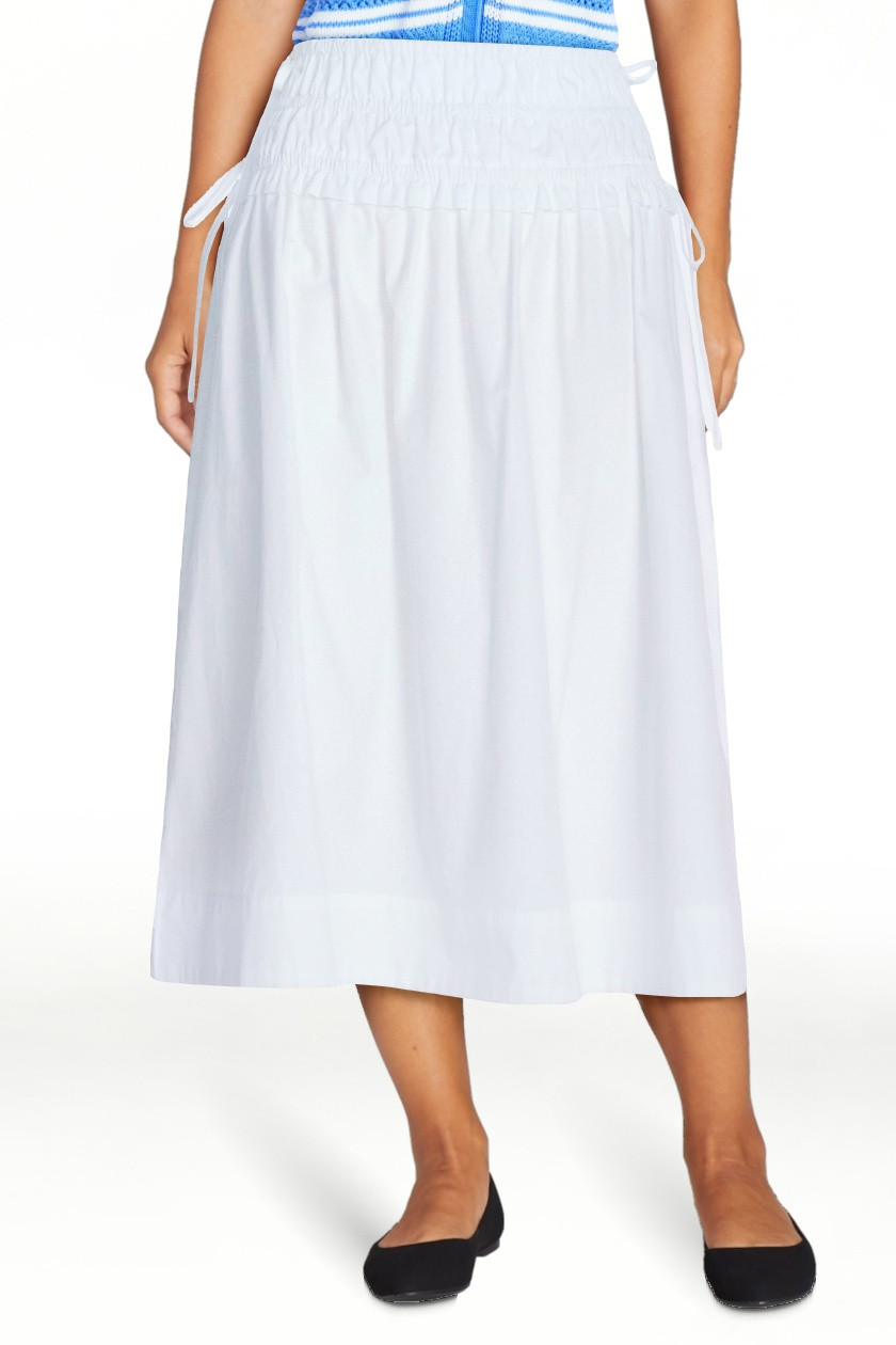 Free Assembly Women's and Women's Plus Smocked Drawstring Cotton Maxi Skirt, Sizes XS-4X | Walmart (US)