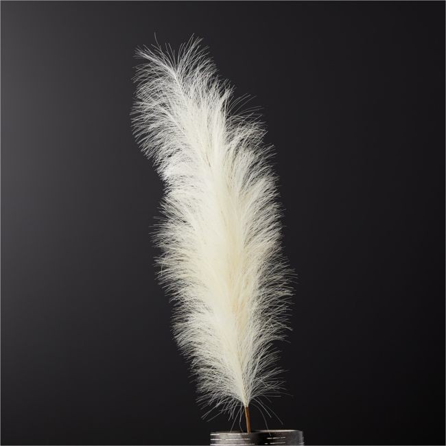 Faux Pampas Grass Ivory Stem | CB2