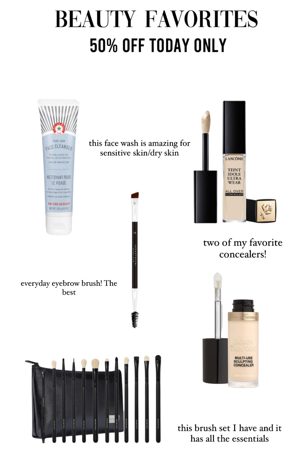 Tons of my favorite beauty products are half off for today only! Ruuuuuun 🏃‍♂️ 

#LTKunder50 #LTKbeauty #LTKsalealert