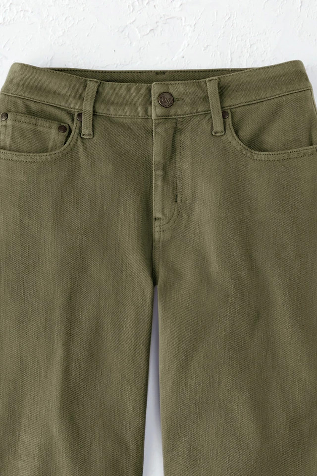 Knit Denim High Rise Straight-Leg Jeans | Coldwater Creek