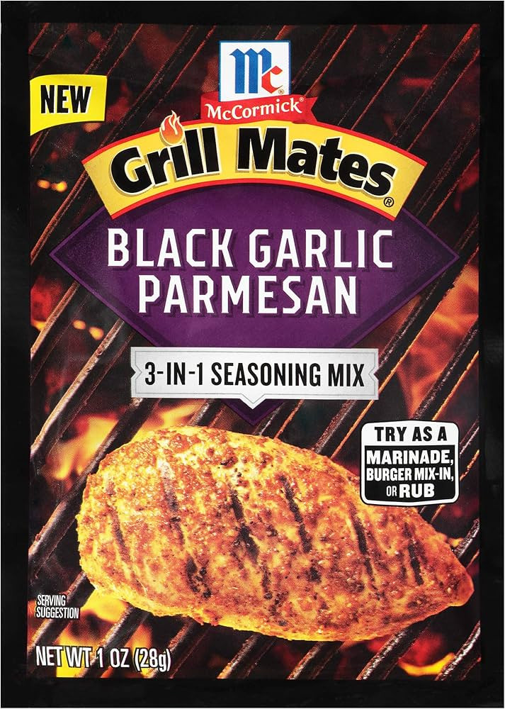McCormick Grill Mates Black Garlic Parmesan 3-In-1 Seasoning Mix, 1 oz (Pack of 12) | Amazon (US)
